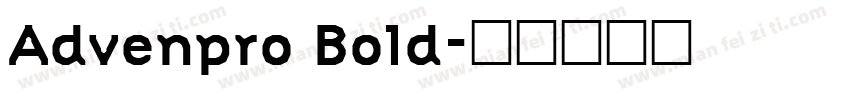 Advenpro Bold字体转换